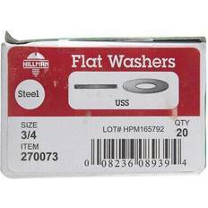 Washers Hillman Zinc-Plated Steel 3/4 USS Flat 20 pk