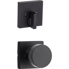 Black Washers Kwikset 971PSKSQT Pismo Single Cylinder Interior Pack with Square Rose Iron Pack