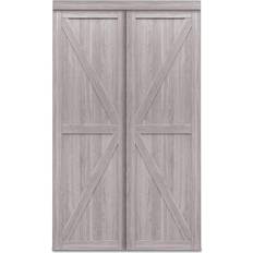 Oak Sliding Doors Renin Trident Double-K Design EU3290 Sliding Door (x80")