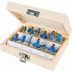 Silverline 1/4" Tct Router Bit Set 12pce 1/4"