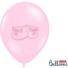 PartyDeco Balloner lyserøde med babysko 10stk