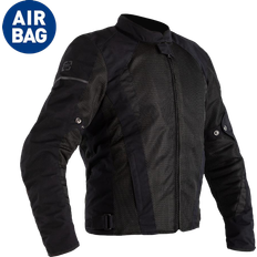 Motorbike jacket Rst 50, Black F-Lite Airbag Motorbike Motorcycle Sports Touring CE Textile Jacket Man