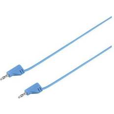 Voltcraft Strømtænger Voltcraft MSB-200 Prøveledning Lamelstik 2 mm 30.00 cm Blå