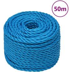 Fili per tagliabordi vidaXL Corda da Lavoro Blu 14 mm 50 m Polipropilene