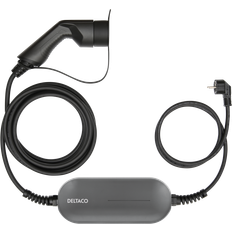 Mode 2 Laddkablar & Kabelhållare Deltaco E-Charge Cable Mode 2 Schuko Type 2 10A 5.5m