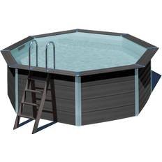 Piscinas Independientes Gre Piscina desmontable de composite redonda ø 4.1x1.24 m