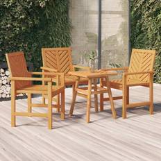 Wood Garden Chairs vidaXL 3 Garden