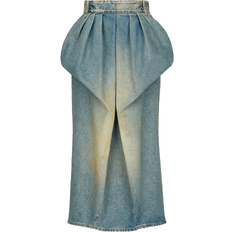 Maison Margiela Pleated Denim Skirt - Dirty Wash