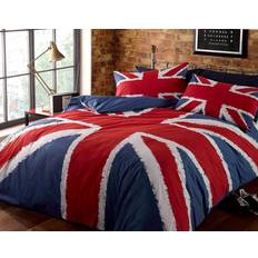 Rapport Rock N Roll Funky Union Jack British Uk Duvet Cover White