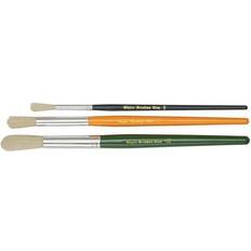 Major Brushes Major Brushes Kids Paint Brushes, Short Handle Hog Bristle Pack o