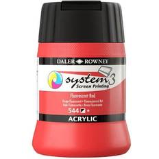 Daler Rowney System3 250ml Screen Printing Acrylic Paint Fluoresce