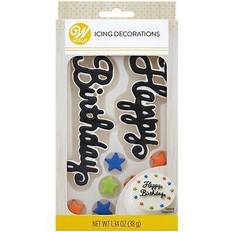 Cake Decorations Wilton Edible Happy Birthday Topper Cake Decoration