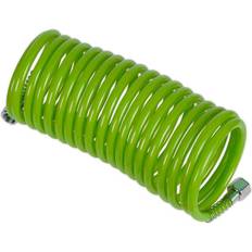 Green Hoses Sealey SA335G PE Coiled Air Hose 5m 1/4in BSP