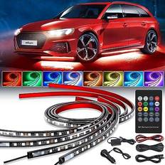 Light Strip Nilight 4Pcs Car Underglow Neon Accent Light Strip 4