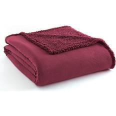 Micro Flannel Sherpa Blankets Red (264.2x228.6cm)