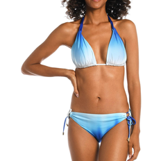 Elastane/Lycra/Spandex Bikinis La Blanca Halter Triangle Top - Ocean Oasis Sapphire