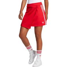 Adidas Red Skirts Adidas Adicolor Classics 3-Stripes Short Wrapping Skirt - Better Scarlet