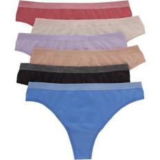 Panties Hanes Women's Comfort Flex Fit Seamless Thong Underwear 6-pack - Assorted