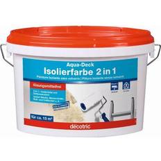 Lackfarben Ecotric Decotric Aqua-Deck Isolierweiß 2,5 L