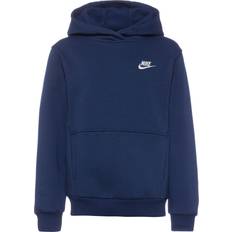 Nike Gutter Hettegensere Nike Big Kid's Sportswear Club Fleece Pullover Hoodie - Midnight Navy/White (FD3000-410)