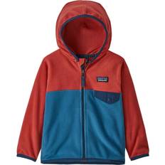 Fleece Jackets Patagonia Kid's Fleeces Down Jackets Baby Micro Snap-T Jkt Wavy Blue Red