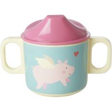 Melamine Bekers Rice melamine baby beker cute pigs in space