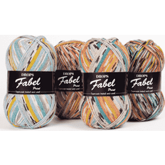 Drops Design fabel wool yarn 4 ply knitting crochet superwash merino 50g all shades