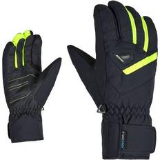 Men's Gary As Ski Gloves - Black/Poison Yellow