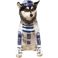 Rubies 888249S Pet's Star Wars R2-D2 hundkostym, vit, liten hals till svans cm, bröst cm