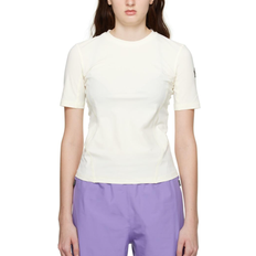 Moncler Dame T-shirts Moncler Crewneck T-shirt - Off White