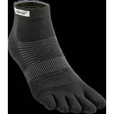injinji Run Lightweight Mini Crew Socks - Black