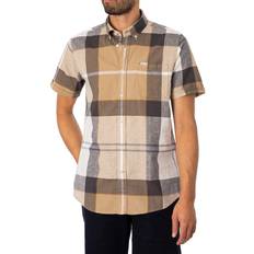 Barbour Uomo Camicie Barbour Douglas Short Sleeved Shirt - Beige