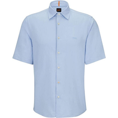 HUGO BOSS Hombre Camisas HUGO BOSS Rash 2 Short Sleeved Shirt Blue