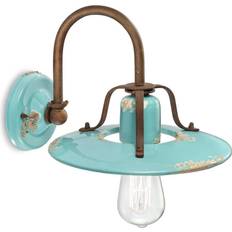 Turkise Vegglamper Ferroluce Giorgia Wall light