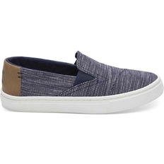 Toms Kid's Stripe Luca Chambray Slip-On Sneaker - Navy