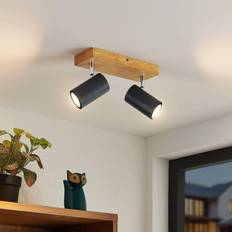 Lindby Spotlights Lindby Maniva Takspotlight 26cm 2 Lampor Svart Spotlight