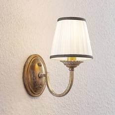 Beige - Tyg Vägglampor Lindby Lumiel Väggarmatur