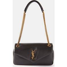 Saint Laurent Calypso Padded Leather Shoulder Bag - White