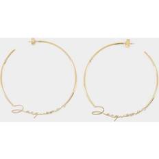 Jacquemus Womens Gold Signature Brass Earrings