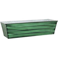 Green Outdoor Planter Boxes Achla Designs 35.25 W Large Steel Flower Box