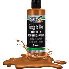 Acrylic Paints Pouring masters aztec gold metallic pearl 8oz bottle water-based acrylic paint