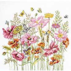 LUCAS Cross stitch kit august bouquet b2387