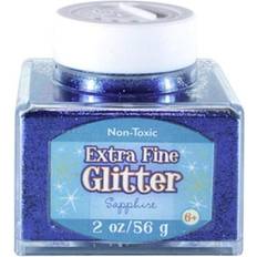 Tempera Paints Advantus Extra Fine Glitter sapphire 2 oz. stackable jar