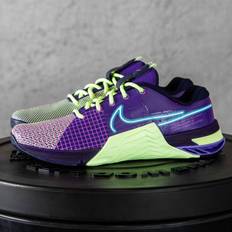 Men - Purple Gym & Training Shoes Nike Metcon 8 AMP Mens Trainers Dv1206 Sneakers Shoes - Deep Purple/Barely Volt/Blackened Blue