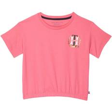 Tommy Hilfiger Girls Tops Tommy Hilfiger Girl's Varsity Logo Tee Hot Pink