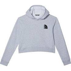 The North Face Girls Tops Children's Clothing The North Face Girls' Camp Logo Hoodie TNF Light Grey Black