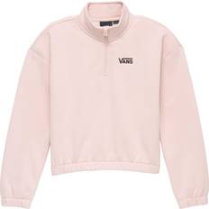 Vans Collegepaidat Vans Girls Half Zip Mock Fleece Jacket Rose Smoke