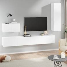 vidaXL White, 100 TV Bench