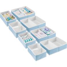 Storage mDesign Fabric Drawer Organizer Bins Kids/Baby Nursery Dresser Closet Shelf Playroom Organization Hold Clothes