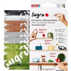 Colles TESA Sugru Paste 41285-00001-00 Black, White, Green, Brown, Grey 8 pcs